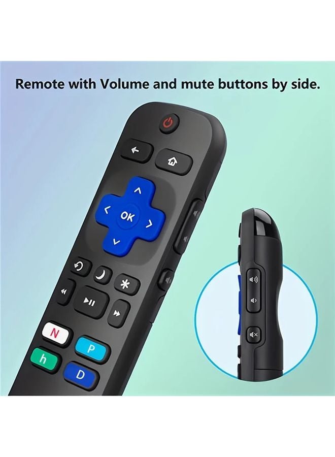 Universal Remote Control For All Roku Easy To Use Black 2pcs - Image 3
